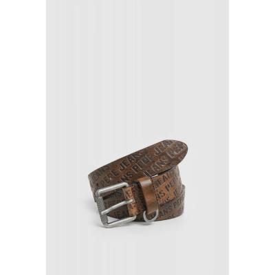 Pepe Jeans Pánský pásek EVAN BELT hnědá
