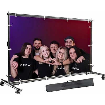 Fotověci Foto Konstrukce na Kolečkách Paravan Pozadí Plakát Fotostudio Výběr Variant + Možnost Výroby Banneru Velikost: 2 x 3 m – Zboží Živě