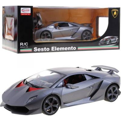 Rastar RC auto Lamborghini Sesto Elemento RTR sivá 1:14