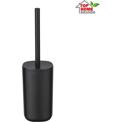 WENKO Четка и поставка за тоалетна Wenko Davos, черен мат