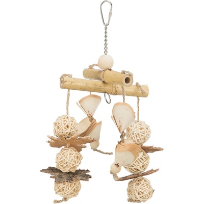 TRIXIE Естествена играчка от бамбук, ратан и дърво 31см