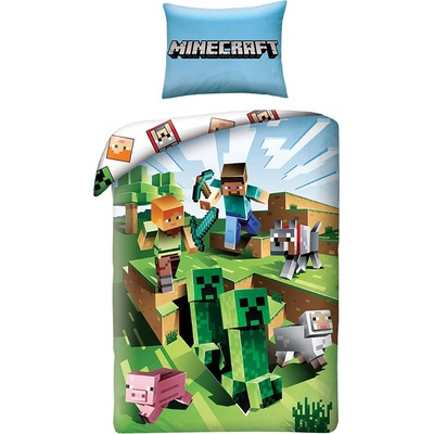 Takoy bavlna obliečky Minecraft 4-HT-01205 140x200 70x80
