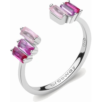 Brosway prsteň Fancy Vibrant pink BWFVP12