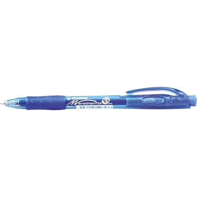 STABILO Химикалка, 0, 38 мм, с бутон, STABILO "Marathon", синя 318F1041 (318F1041)