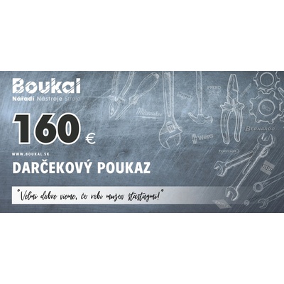 Dárčekový poukaz v hodnote 160 eur na náradie