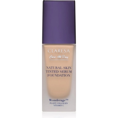 Claresa Care All Day Natural Skin Tinted Serum Foundation лек тониращ флуид за естествен вид цвят 1N Light Neutral 32ml