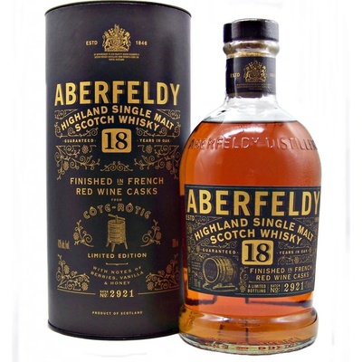Aberfeldy 18y Finished in French Red Wine Cote Rotie 43% 0,7 l (tuba)