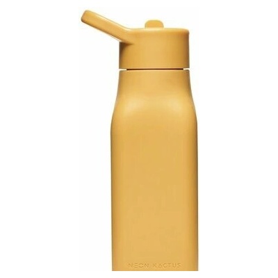 Neon Kactus detská silikonová láhev žltá 340 ml