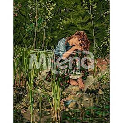Milena Style Альонушка - гоблен със схема конци dmc 1: 1