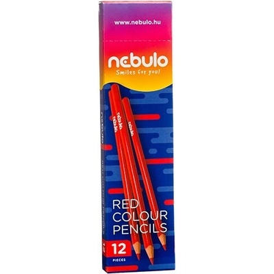 Nebulo trojuholníková farebná ceruzka červená PC TR 1