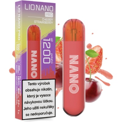 Lio Nano PRO Cherry Strawberry 16 mg 1200 poťahov