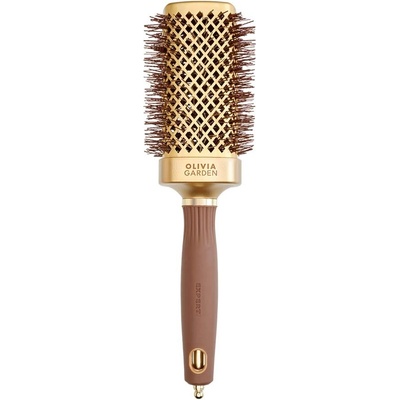 Olivia Garden Expert Blowout Straight Square Brush Gold & Brown 50 mm
