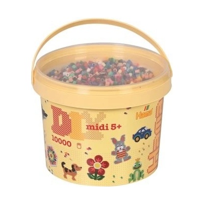 HAMA zažehlovací korálky MIDI 10 000 ks - mix v boxu – Zboží Dáma