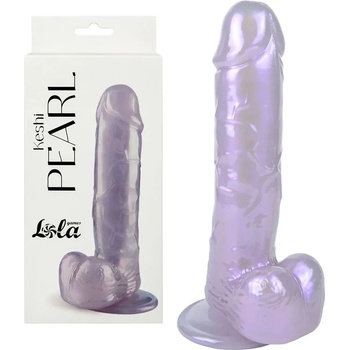 Дилдо, перлено покритие и гъвкаво тяло, 19см. - Keshi Pearl Purple (9904-04LOLA)