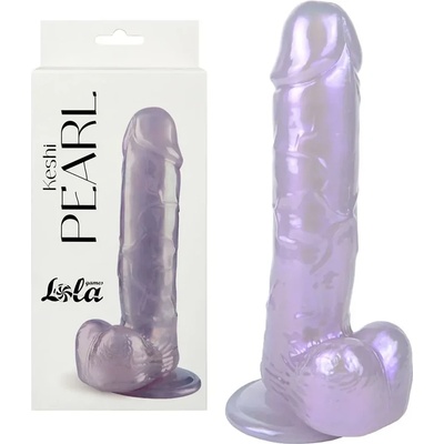Дилдо, перлено покритие и гъвкаво тяло, 19см. - Keshi Pearl Purple (9904-04LOLA)