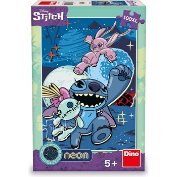 Dino - Puzzle Stitch neon 100XXL - 100 piese