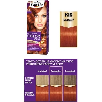 Schwarzkopf Intensive Color Creme K16 medený farba na vlasy