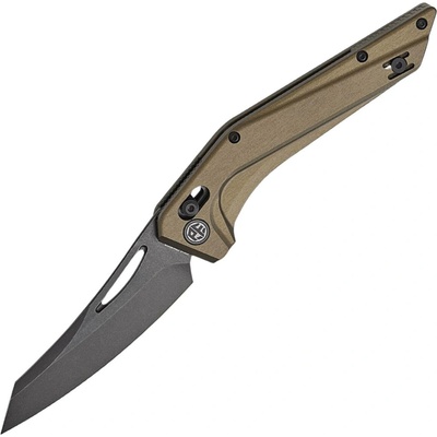 Petrified Fish PFP15 Frigate Black Stonewashed CPM S35VN, Bronze Gray PFP15BGADW