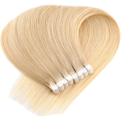 Vlasové PU pásky MINI Tape in na prodlužování vlasů 30cm 613 nejsvětlejší blond