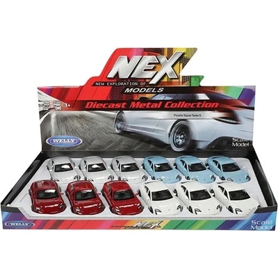 Метална количка Welly - Porsche Taycan Turbo S, мащаб 1: 24 (21749)