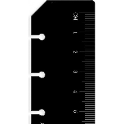 Filofax pravítko/záložka černé náplň A5 k diářům
