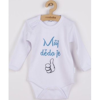 Body s potiskem New Baby Můj děda je jednička,