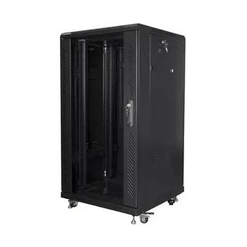 Image 1 of Lanberg Комуникационен шкаф, Lanberg rack cabinet 19" free-standing 22U/600x600 (flat pack) black (FF01-6622-12B)