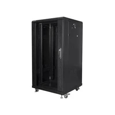 Lanberg Комуникационен шкаф, Lanberg rack cabinet 19" free-standing 22U/600x600 (flat pack) black (FF01-6622-12B)