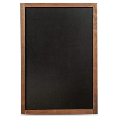 A-Z Reklama CZ Nástěnná dřevěná popisovatelná tabule tmavě hnědý lak 47 x 79 cm