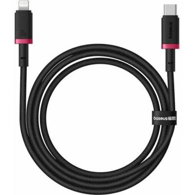 Baseus P10377800U01-01 Rýchlonabíjací, USB-C/Lightning 20W, 1m, černý, červený