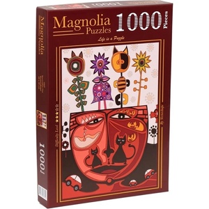Magnolia Пъзел Magnolia от 1000 части - Сюрреалистична котка (2323)