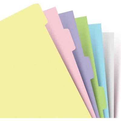 Filofax Krajové výrezy, pastelové náplň A5 diárov