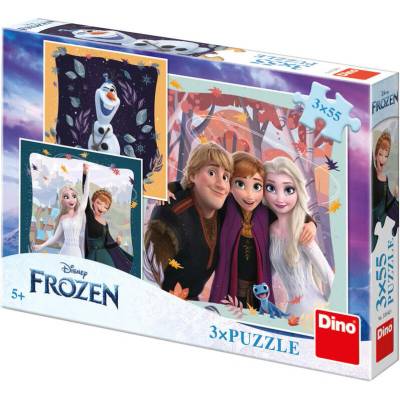 Dino Frozen Radostná jeseň 3x55 dielov