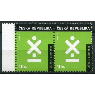 Česká pošta (2011) 666 ** (sp) - Česká republika - Sčítání lidu - VV 11/1 - kroužek nad "X"