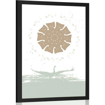 Plakát labutí jezero - 40x60 white