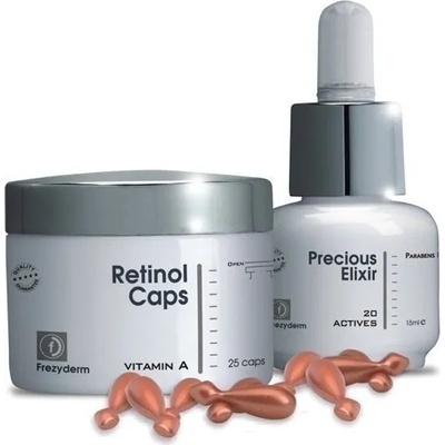 Frezyderm Подмладяващ сет за зряла кожа , Frezyderm , 25 капсули Ретниол + еликсир 15 мл