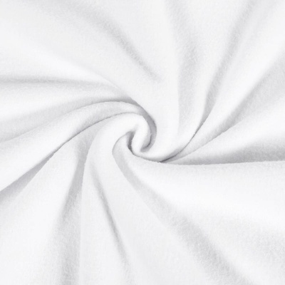 Polar fleece antipilling PF-001 bílý – metráž š. 140 cm