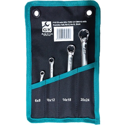 GK Tools Sada očkových klíčů TRX E-PROFIL 4 díly P16139