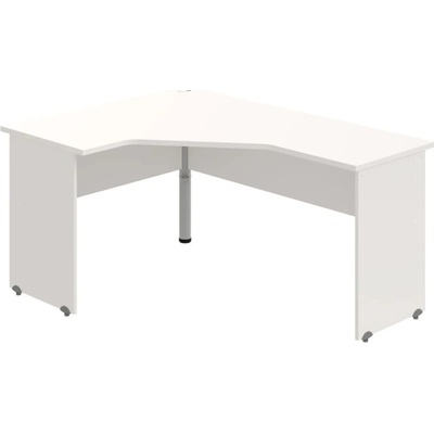 OFFICE PRO s.r.o. HOBIS kancelársky stôl pracovný tvarový, ergo pravý - GEV 60 P, biela