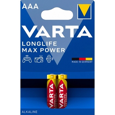 VARTA Алкални батерии VARTA - Longlife Max Power, ААА, 2 бр (4703101412)