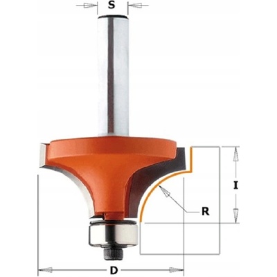 CMT Orange Tools Zaoblovací fréza vydutá SK R4,75 22,2x12,7 d=8mm