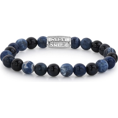 Rebel & Rose Bracelet Blue Rocks RR-80045-S-L+ mens, мъже