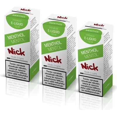 Nick MENTHOL 3 x 10 ml 3 mg