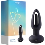 Honey Play Box Snuggy - анален вибратор с езиче - черен - desirel