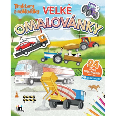 Velké omalovánky Traktory a náklaďáky