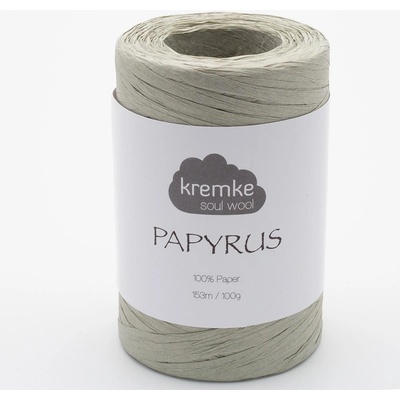 kremke soul wool Papírová příze Papyrus Grüngrau
