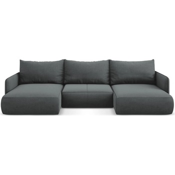 makamii Сив разтегателен ъглов диван с място за съхранение Nanea - Makamii (NANEA_UF_24_P1_C16)
