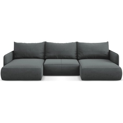 makamii Сив разтегателен ъглов диван с място за съхранение Nanea - Makamii (NANEA_UF_24_P1_C16)
