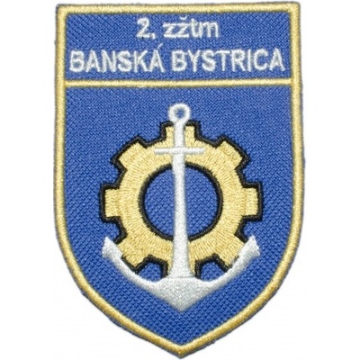 Nášivka "2.zžtm Banská Bystrica" se SZ 8,5x6cm