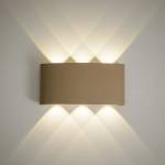 TK Lighting Led външно стенно осветително тяло arrow led/6w/230v ip54 бежово (tk18326)